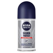 Nivea For Men Antiperspirant Deodorant Roll-On Silver Protect Polar Blue 50ml