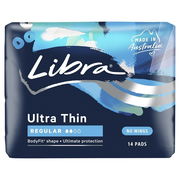Libra Pads Ultra Thins Regular No Wings X 14