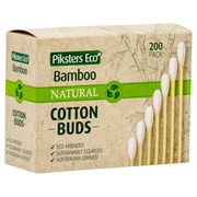 Piksters Eco Bamboo Natural Cotton Buds X 200