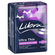 Libra Ultra Thins Goodnights with Wings X 10