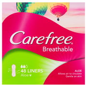 Carefree Liners Breathable With Aloe X 48