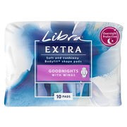 Libra Extra Goodnights Pads Wings X 10