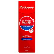 Colgate Toothpaste Optic White Luminous High Impact Teeth Whitening 85g