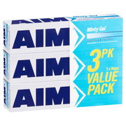 Aim Toothpaste Minty Gel 90g X 3