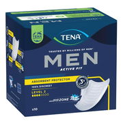 Tena Men Active Fit Absorbent Protector - Moderate Level 2 X 10 (Limit 4 per order)