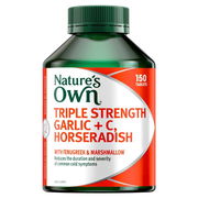 Nature's Own Triple Strength Garlic + Vitamin C + Horseradish Tab X 150