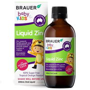 Brauer Baby & Kids Liquid Zinc 200ml ChemiStop