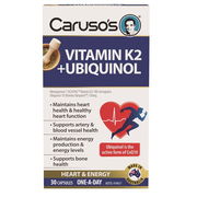 Caruso's Vitamin K2 + Ubiquinol Cap X 30 ChemiStop
