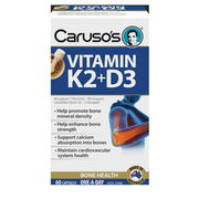 Caruso's Vitamin K2 + D3 One A Day Cap X 60 ChemiStop