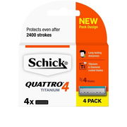 Schick Quattro Titanium Cartridges X 4