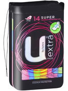 U By Kotex Maxi Pads Super With Wings X 14