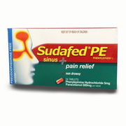 Sudafed PE Sinus + Pain Relief Tab X 24