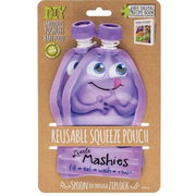Little Mashies Reusable Squeeze Pouch (Purple) 130ml X 2