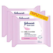 Johnson's 3 in 1 Facial Cleansing Wipes (Normal Skin) X 25 X 3